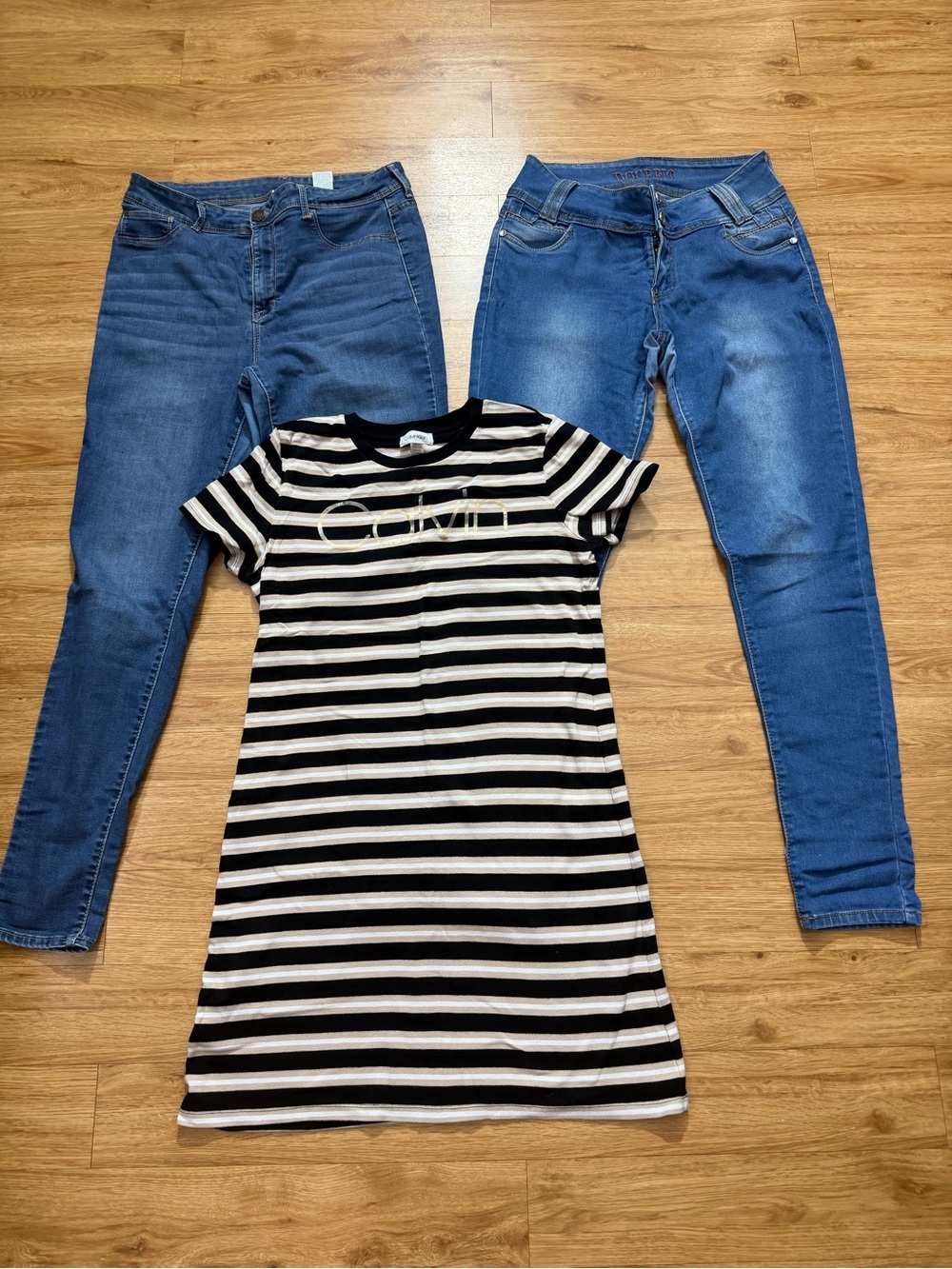 2 Women’s jeans (1 Size 14 & 1 Size 15). & Calvin Klein dress Size M - 3 for $10